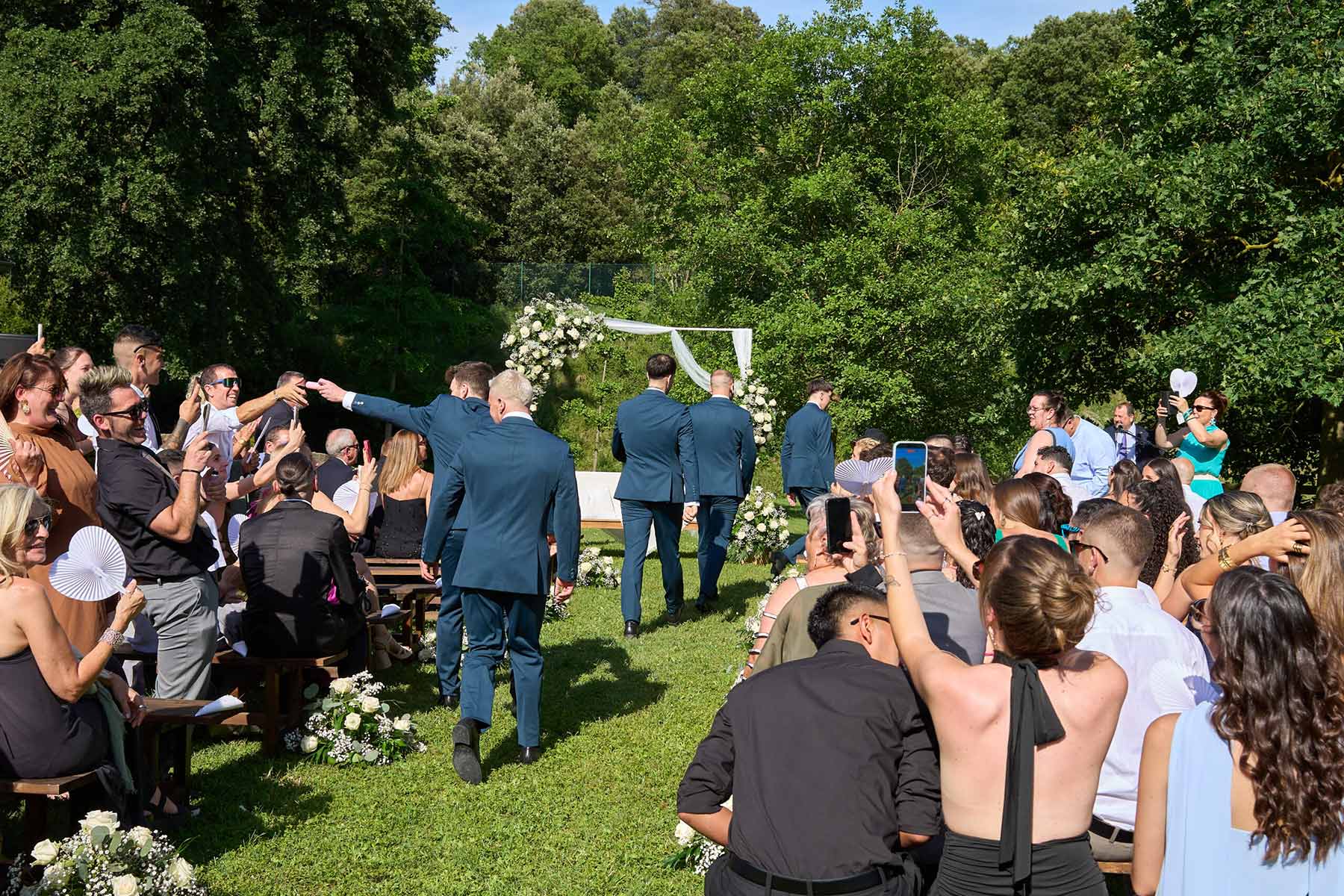boda ceremonia en el exterior